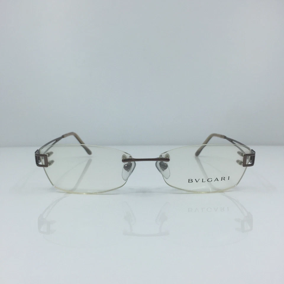 Novo Óculos Vintage Bulgari 248 Sem Aro C. 138 Marrom Brilhante Tamanho: 54mm Itália - Imagem 3 de 4