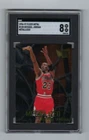 1996 Fleer Metal basketball card #128 Michael Jordan Chicago Bulls graded SGC 8