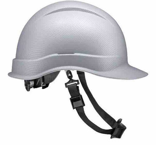 Acerpal Cap Non-Vented Classic Light Grey Carbon Fiber Design OSHA Hard Hat