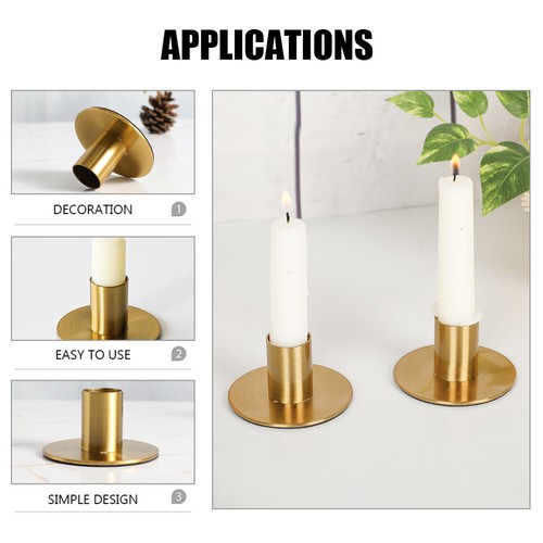 5 Count Kerzenhalter Aus Kupfer Kerzenständer Silberne Goldene Leuchter - Bild 4 von 12