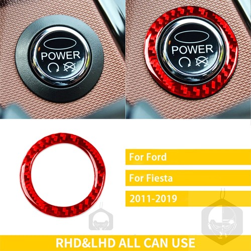 Velocímetro interior coche fibra carbono rojo accesorios Ford Fiesta 2011-2019 - Imagen 46 de 62