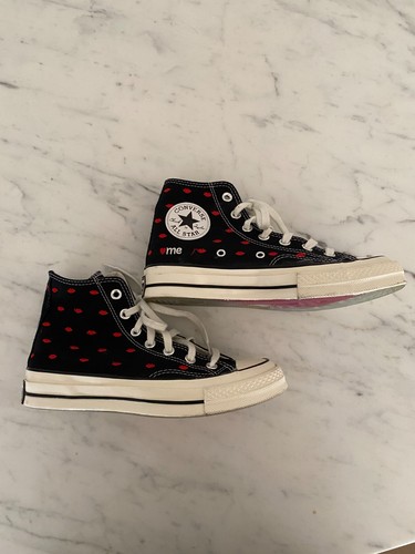 Converse Chuck 70 Embroidered Lips High Top Sneakers -Size Womens US 7 RRP $150 - Picture 4 of 6