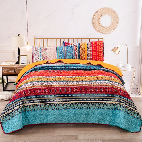 Soft Coverlet Quilted Bedspread Sets Queen Size Bedding Set Comforter Throw Rug - Picture 76 of 93