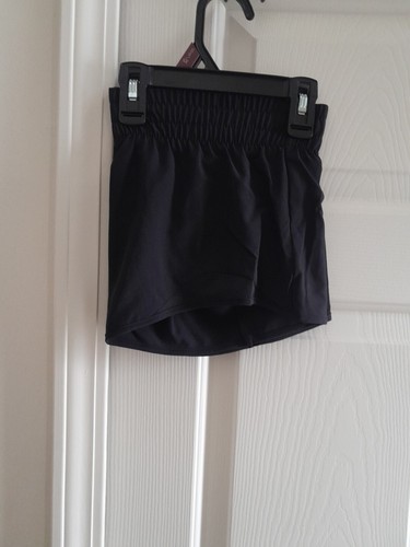 Athletic Works Girls Size 6 Black Drawstring Waist Running Shorts New - Picture 4 of 5