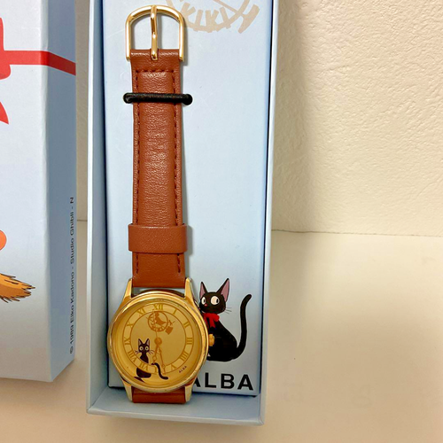 Seiko Alba ACCK411 Studio Ghibli Uhr Kiki's Delivery Service Jiji Gold JPN - Bild 2 von 6