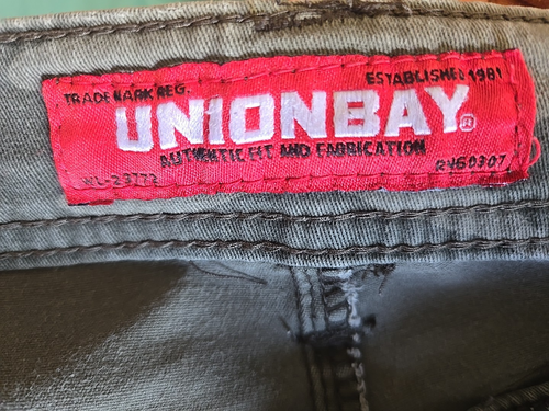 Vintage Union Bay Cargo Shorts Men’s 38 Green Camo Military Style Pockets Y2K - Picture 16 of 18