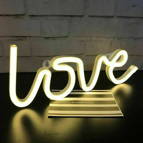 Neon LED Sign Light Wall night Light Colorful Room USB Bar Lamp Easter Art Decor - Picture 19 of 43
