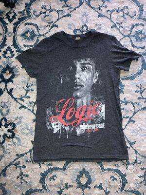 #ad Logic Under Pressure World Tour 2015 Concert Band Black T Shirt Size Small $17.99