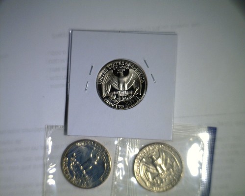 1986 pds Washington Quarters Unc como nuevo violonchelo y prueba - Imagen 2 de 2