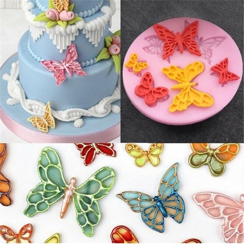 3D Schmetterling Silikon Form Fondant Schokolade Kuchen Dekorieren Backform Zum Selbermachen - Bild 5 von 11