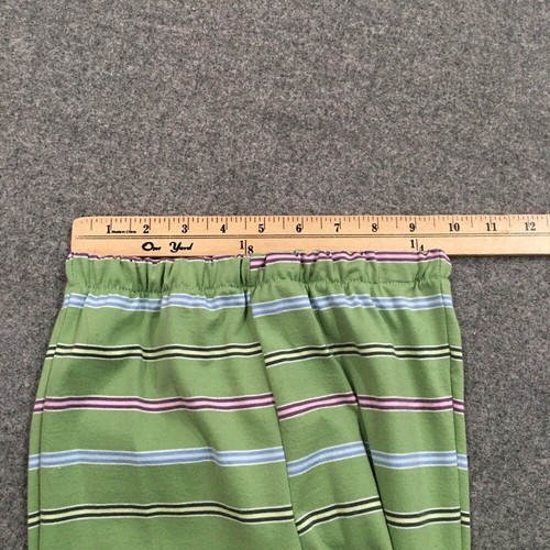 Mom and Pop's Kids Boys Sz 6 Jogger Sweatpants Green Stripe 100% Cotton Unisex - Picture 6 of 8