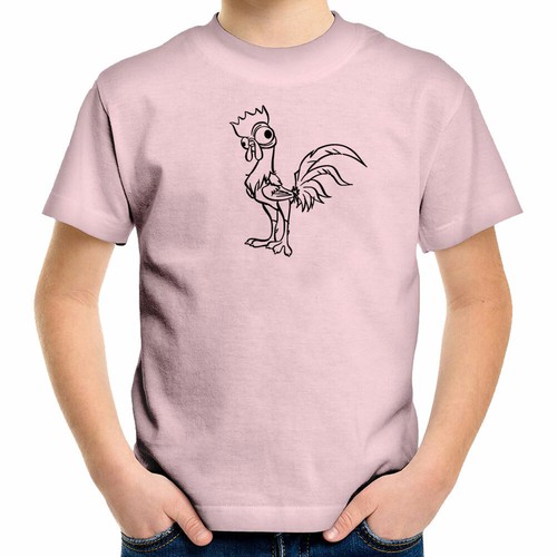 Cute Chicken Cock Rooster Graphic Gift Toddler Kids Boy Youth Tee T-Shirt Funny - Picture 21 of 24