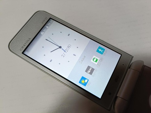 KYOCERA GRATINA KYF37 Android Flip Phone Keitai au White Unlocked Used Tested - 第 2/9 張圖片