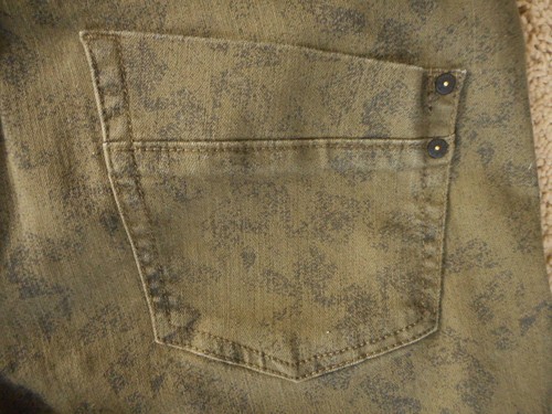 Rock & Republic Womens Green Black Crop Pants Jeans Stretch sz 16 Kashmiere Boot - Picture 5 of 11