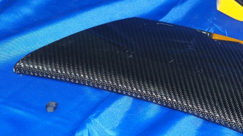 2004-2011 Lotus Elise Exige Rear Wing Spoiler Assembly OEM Side Mounts Carbon - Picture 6 of 19