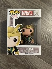 Funko Pop! Vinyl Bobble-Head: Marvel - Loki #36 (New In Box) 2015 Vaulted