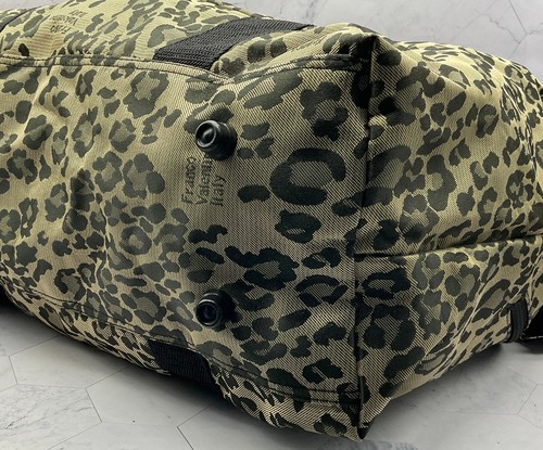 Franco Valentino Italy Leopard Print Canvas Duffle Bag - Picture 12 of 24