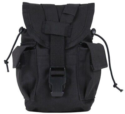Mil-Tec Cantina Bolsa Estilo brit/ánico Negro