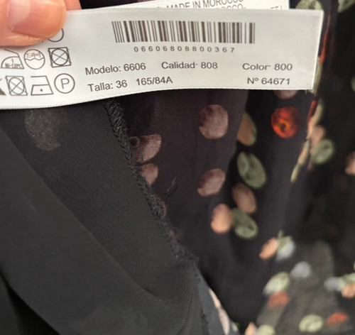 Massimo Dutti Confetti Print Midi Dress Keyhole UK 8 36 4 ASO Queen Letizia - Picture 10 of 19