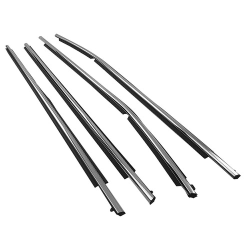 4x Weatherstrip Ventana Sello Coche Moldeo Cinturón Sello Para Toyota Corolla 08-13 - Imagen 2 de 11
