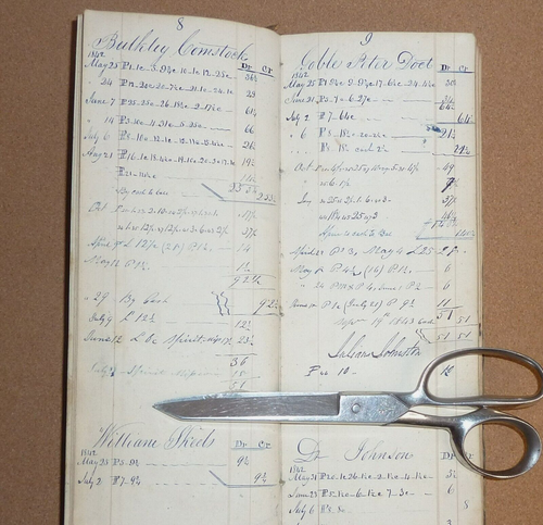 1852 Antique Ledger John Snow Drug Store Masonic Grand Master & 1842 Post Office - Picture 8 of 23