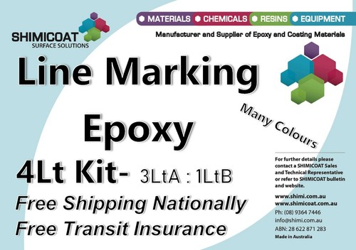 Line Marking Epoxy INDUSTRIAL Grade 2Pk 2A:1B Many Colors SHIMICOAT Easy DIY Kit - Bild 25 von 65