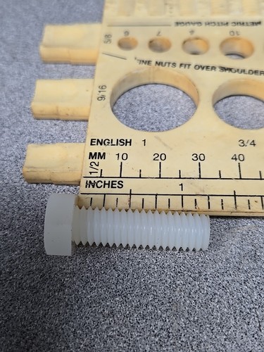 10pcs - 3/8"-16 X 1-1/4" Nylon Hex Head Cap Screws NEW!!! Free Shipping (5C1) - Picture 4 of 6