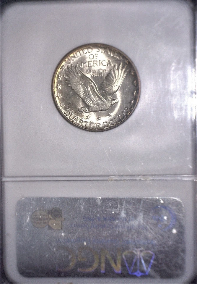 1924 D Standing Liberty Quarter, NGC MS66, Issue Free - Image 3 of 4