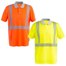 Planam Norit Warnschutz Poloshirt Herren Warnkleidung Workwear