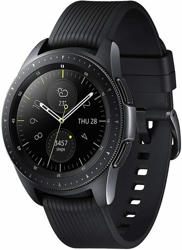 Samsung Galaxy Watch 42mm SM-R810 Black 20mm SML Strap Grade A 1 year Warranty - Picture 1 of 11
