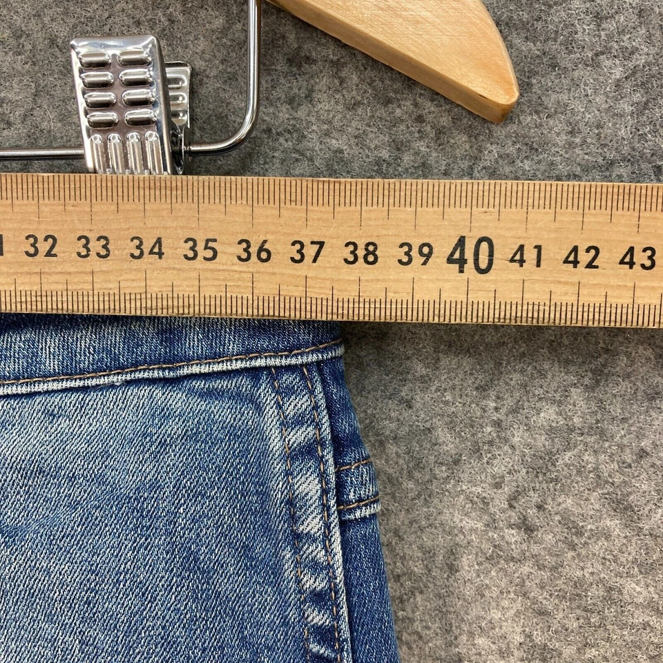 NEUW Skirt Womens AU 13 W31 Blue Straight & pencil Zip Denim 38628 - Image 4 of 4