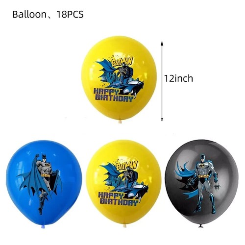 Superhero Batman Birthday Party Supplies Set for Adults,Kids Party Decorations - Picture 8 of 12