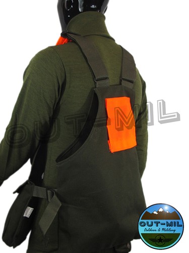 Trisacca Chaleco Da Caza Regulable (Verde Militar, Naranja) - Imagen 3 de 5