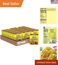 25% Less Sodium Taco Seasoning - 32 Pack of 1 oz for Healthy, Delicious Tacos