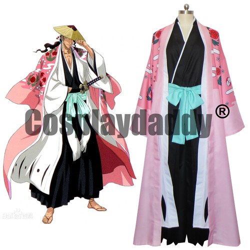 EN STOCK Disfraz de Kimono Shihakusho Bleach Shunsui Kyoraku 8ª División - Imagen 10 de 10