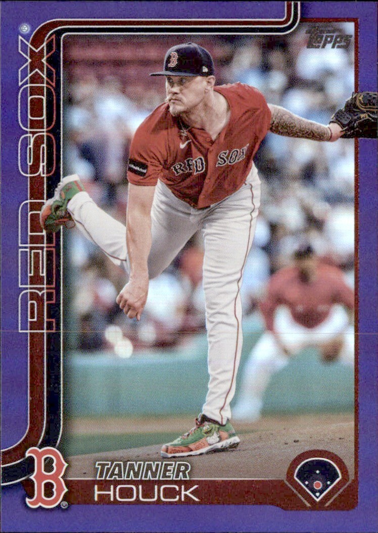 2025 Topps Series 1 PURPLE FOIL Boston Red Sox - Tanner Houck /250 #46
