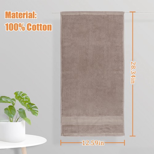 Soft Bathroom Towels 13\"x29\" Face Cotton Spa Hand Wash Super Absorbent Towels - Picture 46 of 61