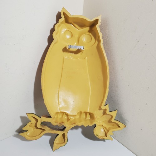 Two HOMCO Owl Plaques Wall Decor USA - Picture 3 of 9