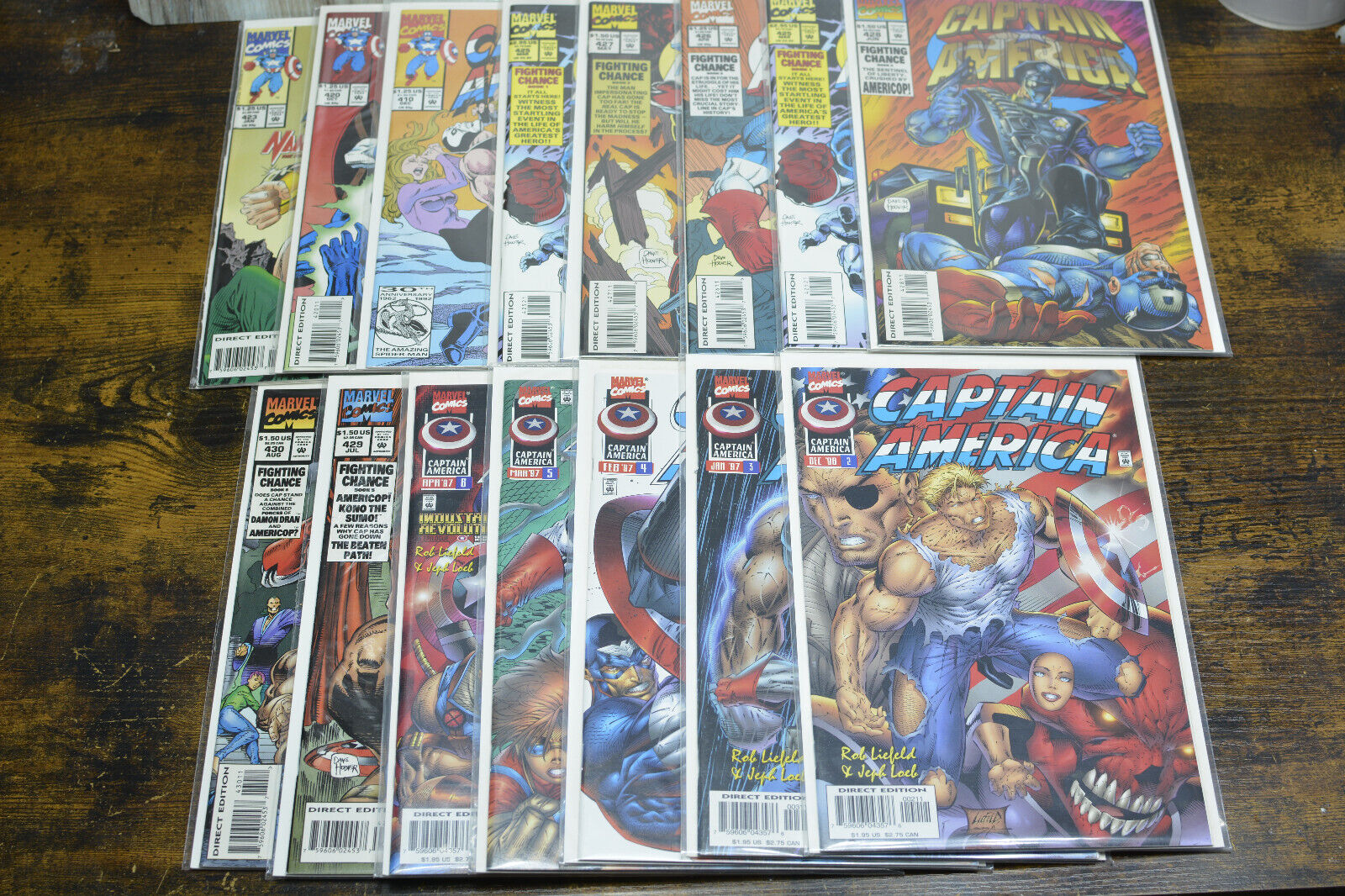 CAPTAIN AMERICA  "LOT OF 18" Marvel Comic Books Issues BIG Mixed BULK Lot of 18