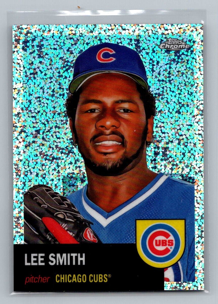 2022 Topps Chrome Platinum Anniversary Speckle Refractor 022/150 Lee Smith Cubs