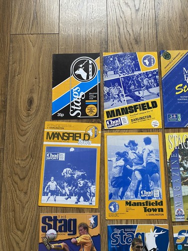 Bundle of 13 x Programmes Between Mansfield Town & Darlington 1980 Onwards - Bild 2 von 13