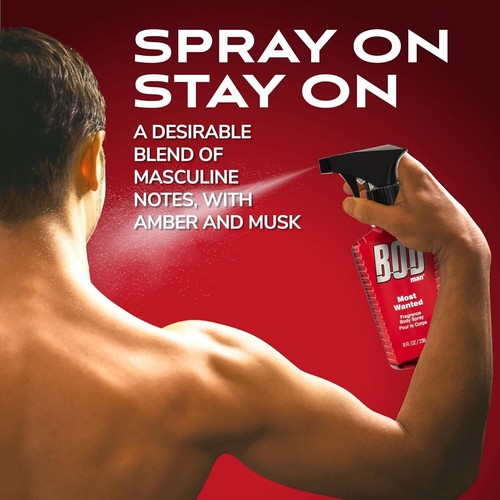 BOD Man Fragrance Body Spray, Black, 8 fl oz. Select Your Color - Picture 4 of 16
