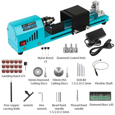 1 Set 12V/24V 150W Mini Lathe Adjustable Rotary Tool Speed ...