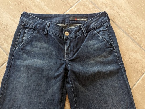 NEW People's Liberation Sienna 26 x 34 Wide Leg Trouser Star Pockets Tall Jeans - Picture 12 of 18