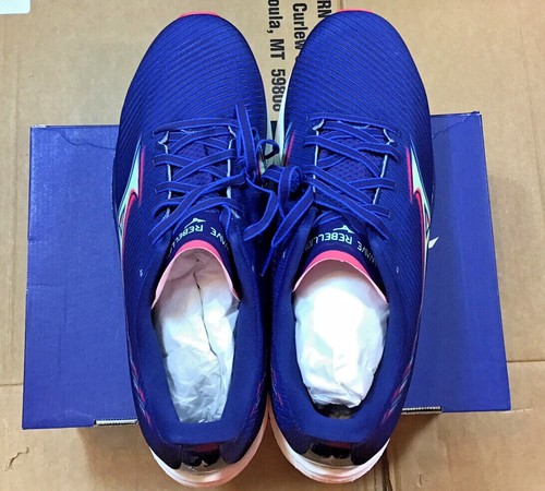 Mizuno Men's Wave Rebellion Princess Blue/Paradise Pink Running Shoes PR1A - Picture 5 of 7