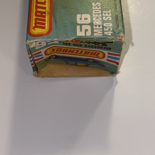 Matchbox Mercedes Benz 450 SEL No. 56 In Box 1979 Vintage - Picture 12 of 15