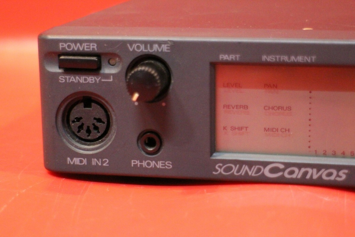 MIDI音源 Roland ミュージ郎55 SC-55mkII USED Roland SC-55 sc55 mkⅡSound Canvas Module Rack Synth