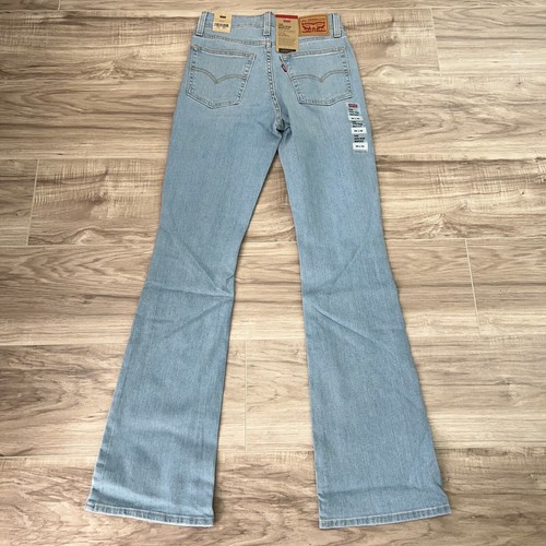 Levi's 725 High Rise Bootcut Women's Light Blue Jeans Size 26 x 32 - Picture 2 of 13
