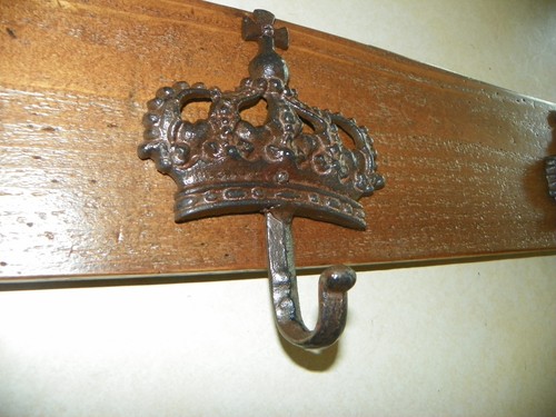 Royal Crown Tavola di Cedro Appendiabiti da Parete/Appendiabiti da Parete con Ganci (HT-37) - Foto 2 di 3