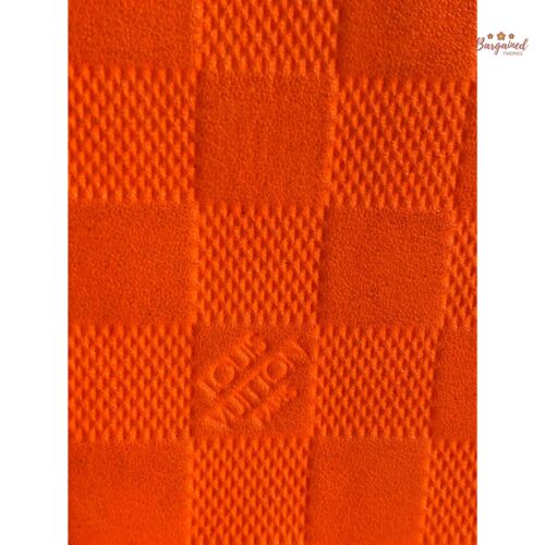 Auténtica Cartera Louis Vuitton Naranja Damier Infini Cuero Brazza Doble Plegable SP4182 - Imagen 2 de 13